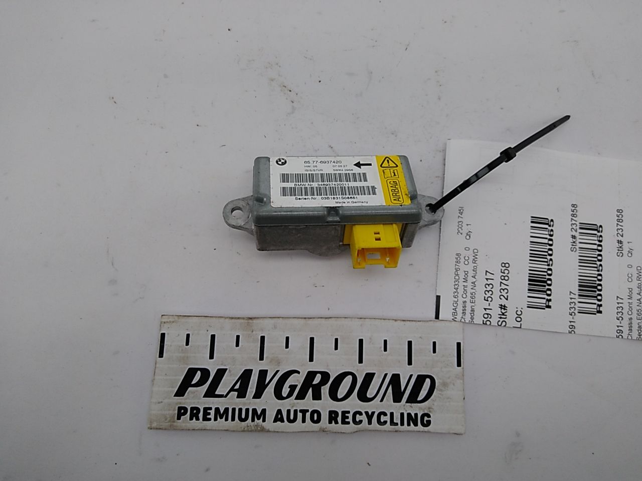 BMW 745I Front Right Door Air Bag Module