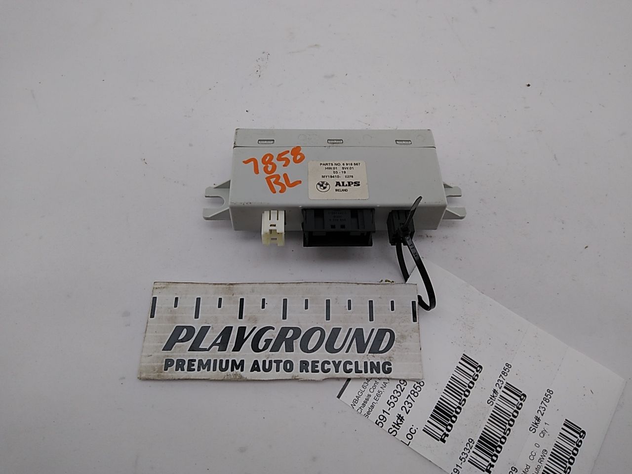 BMW 745I Rear Left Heated Seat Control Module