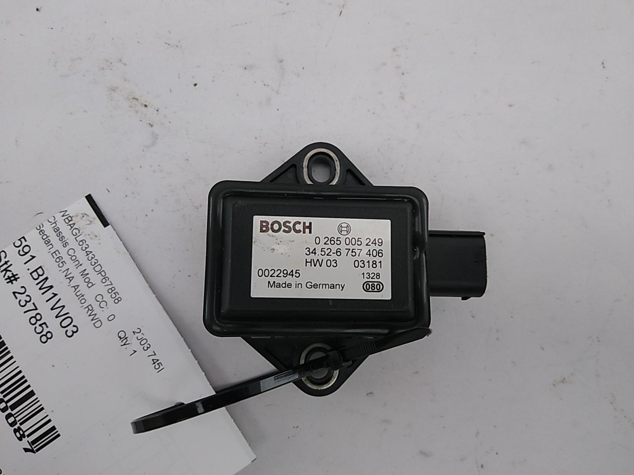 BMW 745I Yaw Sensor - 0