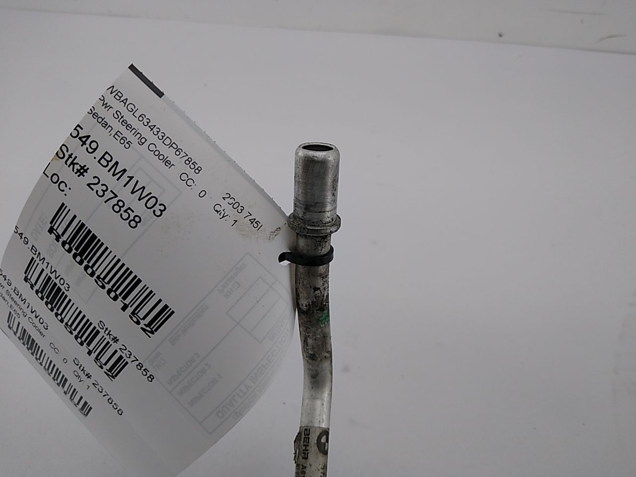 BMW 745I Power Steering Fluid Cooler