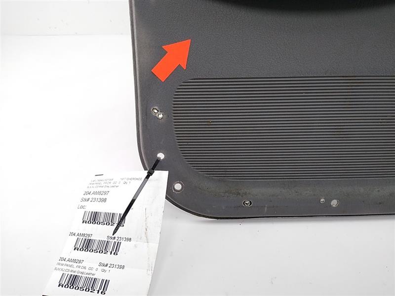 Jeep Cherokee Front Left Door Trim Panel