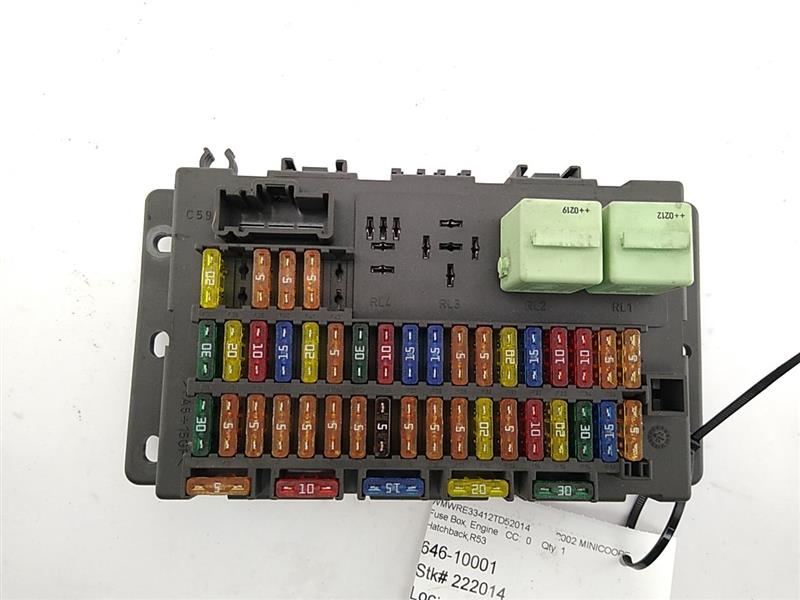 Mini Cooper S Fuse Box