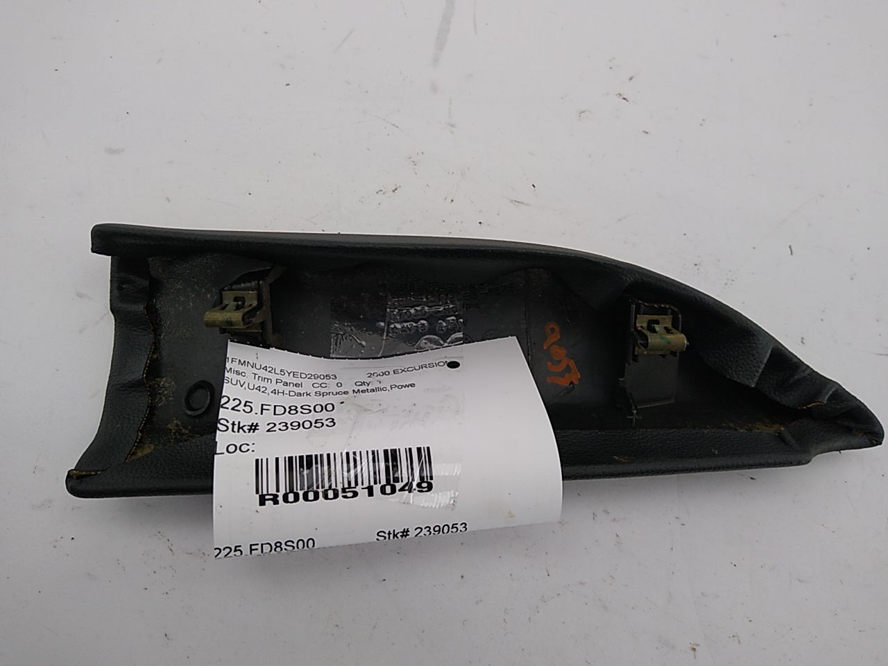 Ford Excursion Left Front Interior Door Panel Mirror Trim Panel