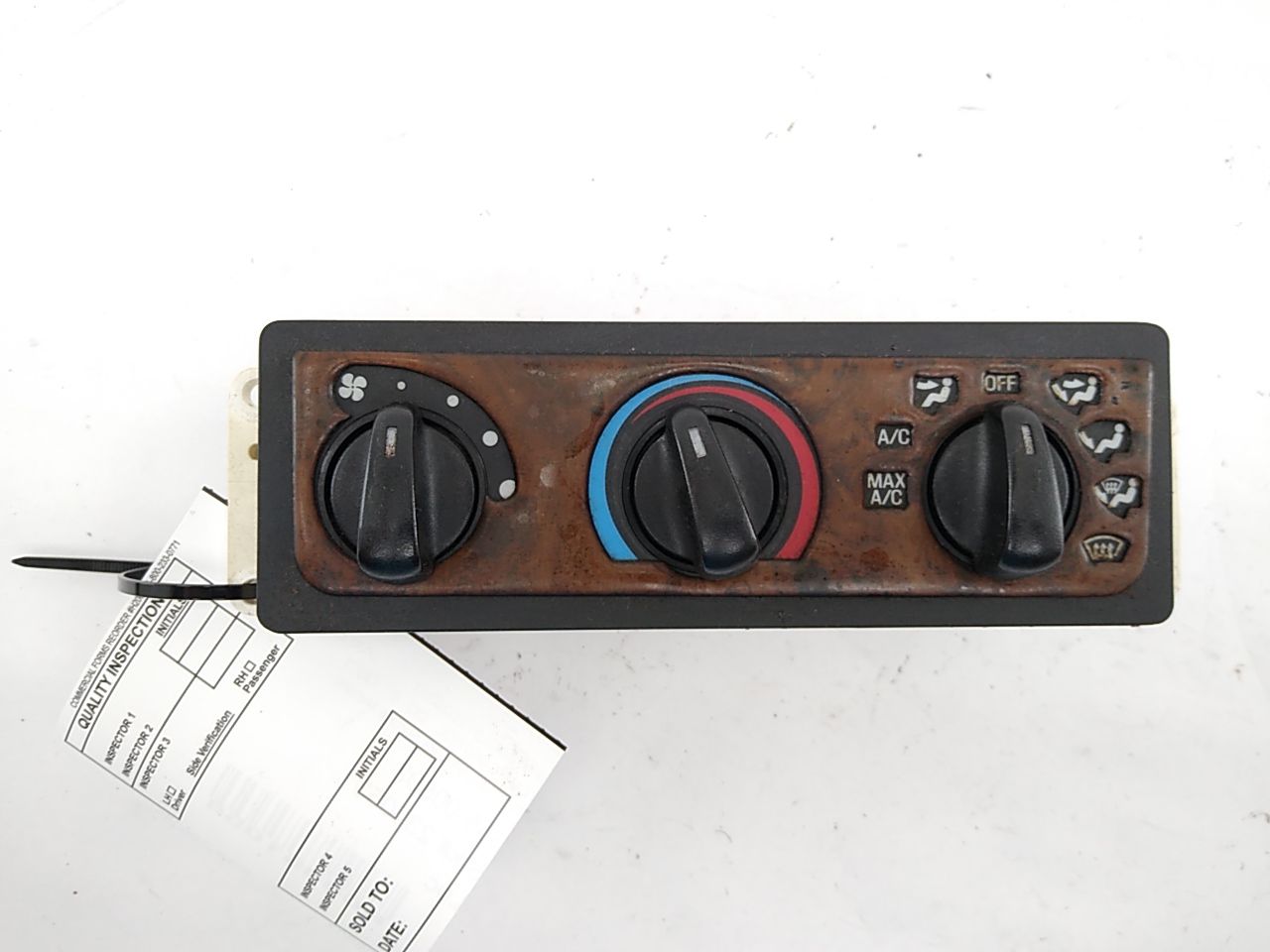 Ford Excursion Front Center Lower Main Temperature Control Panel