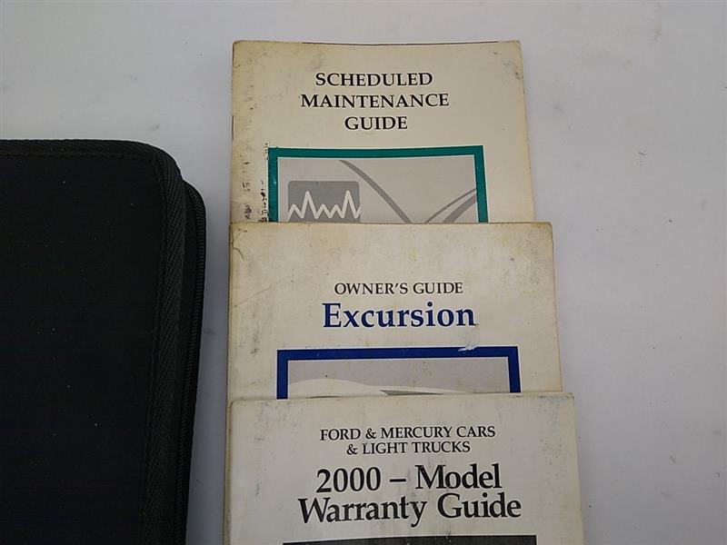 Ford Excursion Owner's Manual And Factory Literature