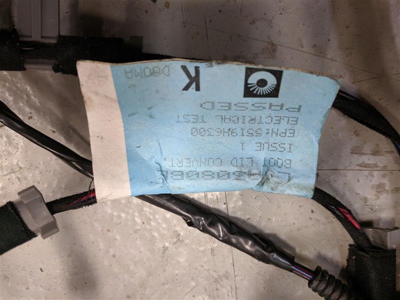 Jaguar XK8 Jaguar Xk8 Body Wire Harness