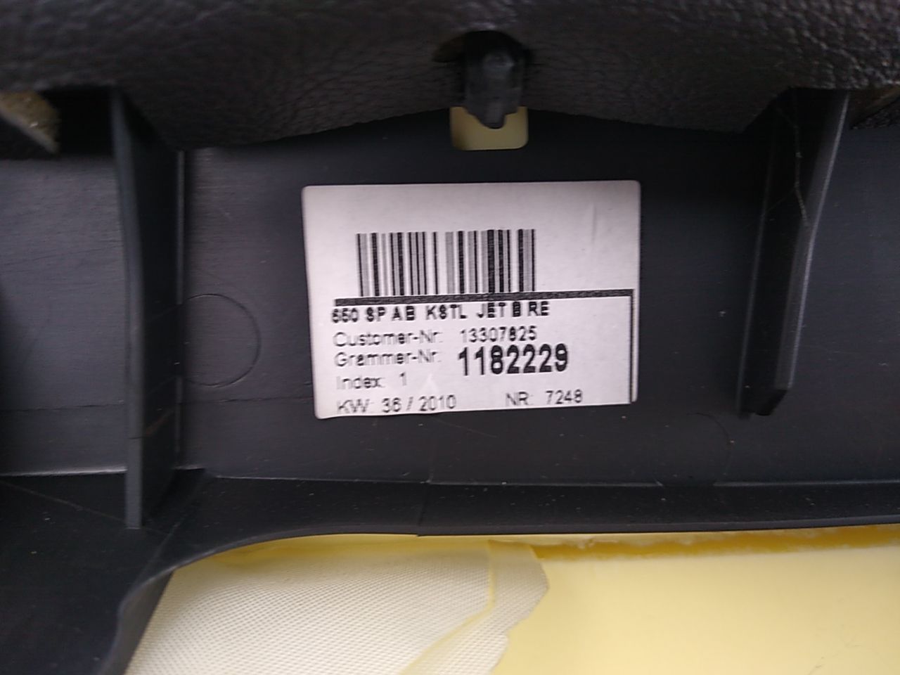 Saab 9-5 Rear Right Air Bag And Cushion