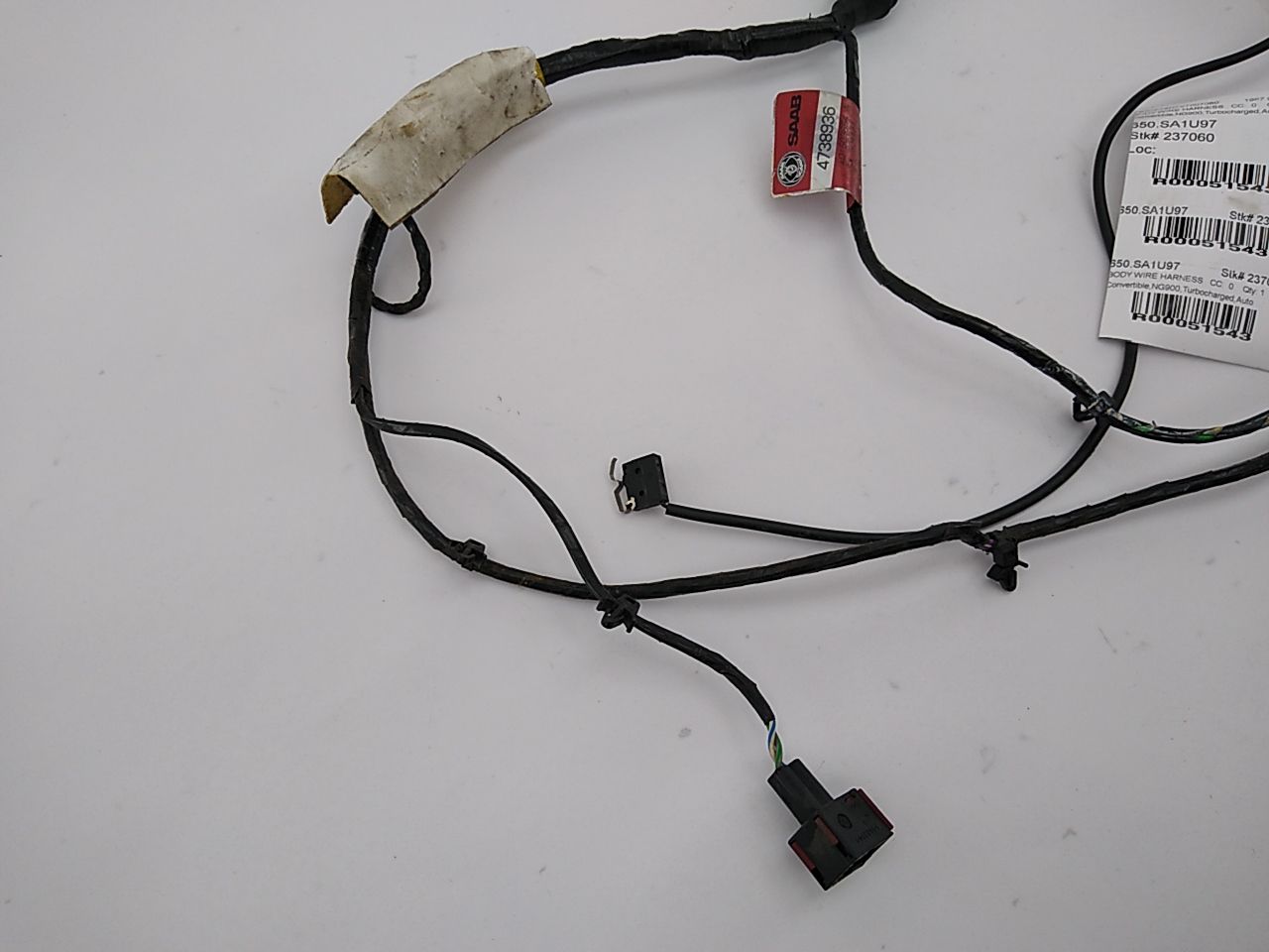 Saab 900 Front Right Door Wire Harness