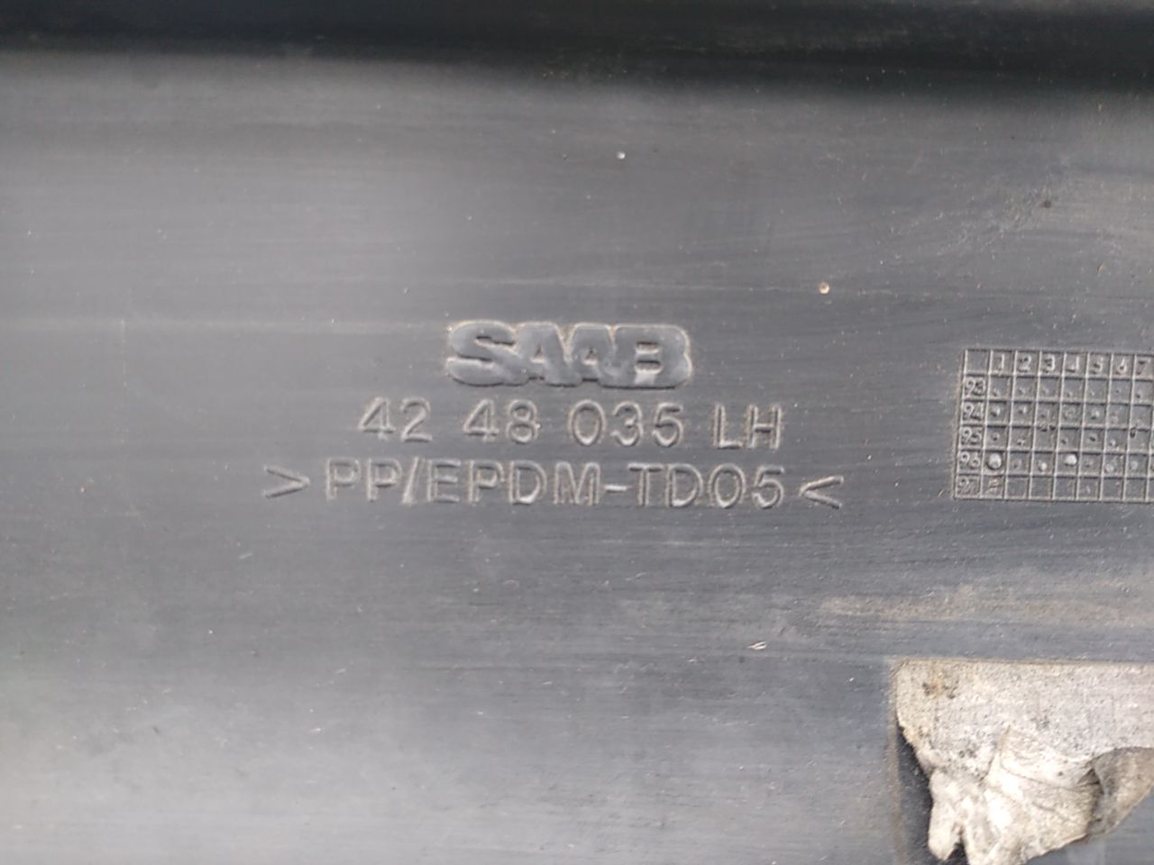 Saab 900 Pair Of Rear Left Sill Protection