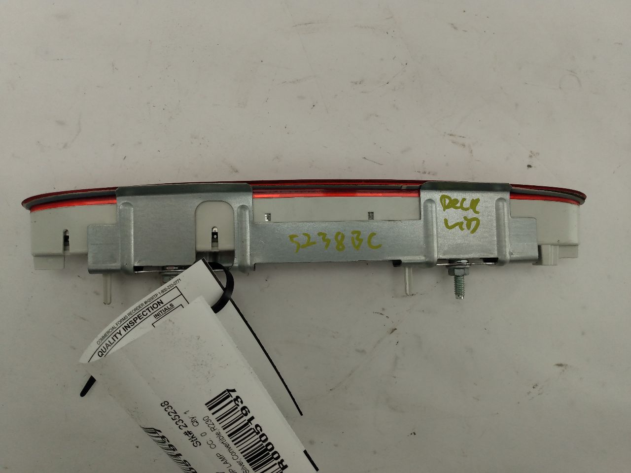 Mercedes SL550 Third Brake Light