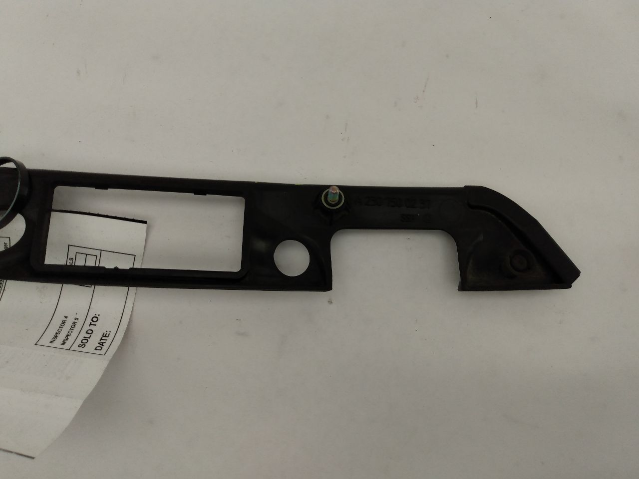 Mercedes SL550 Rear License Plate Trim Bracket