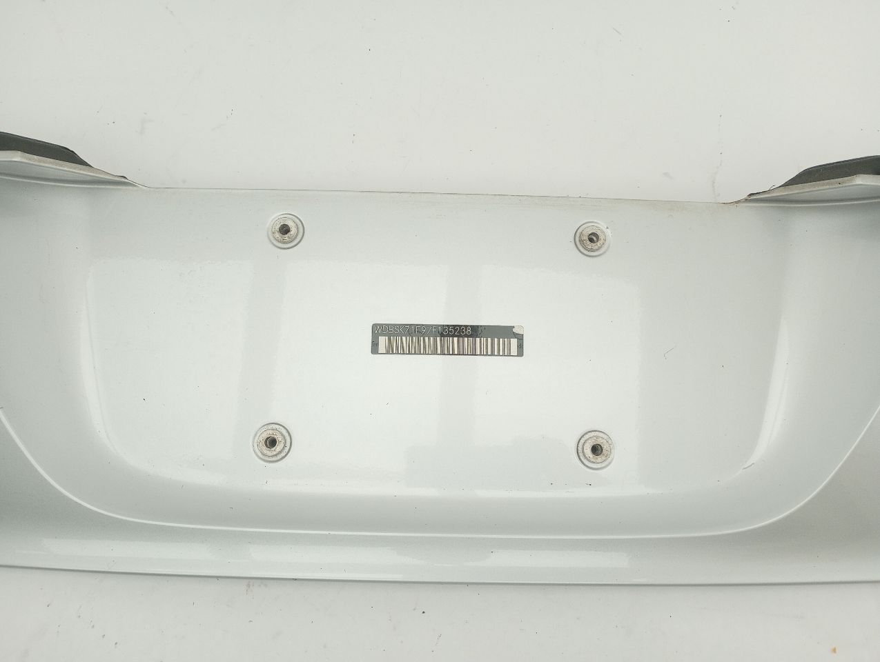 Mercedes SL550 Trunk License Plate Holder