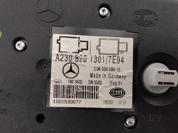 Mercedes SL500 Front Overhead Dome Light