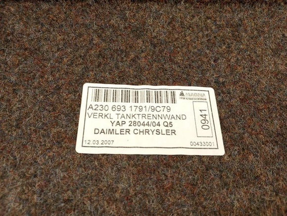 Mercedes SL550 Trunk Carpet Lining Cover