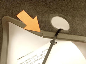 Mercedes SL500 Right Trunk Carpet Liner Cover - 0