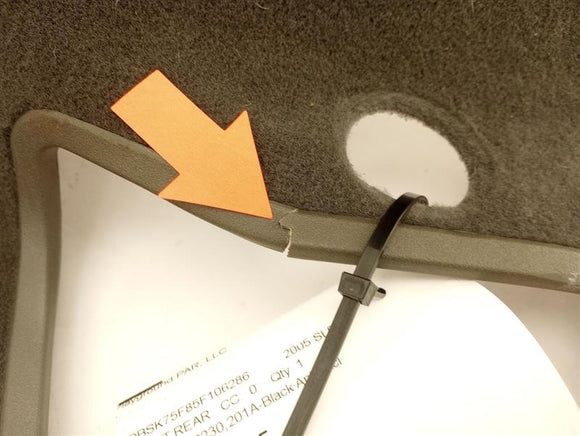 Mercedes SL500 Right Trunk Carpet Liner Cover