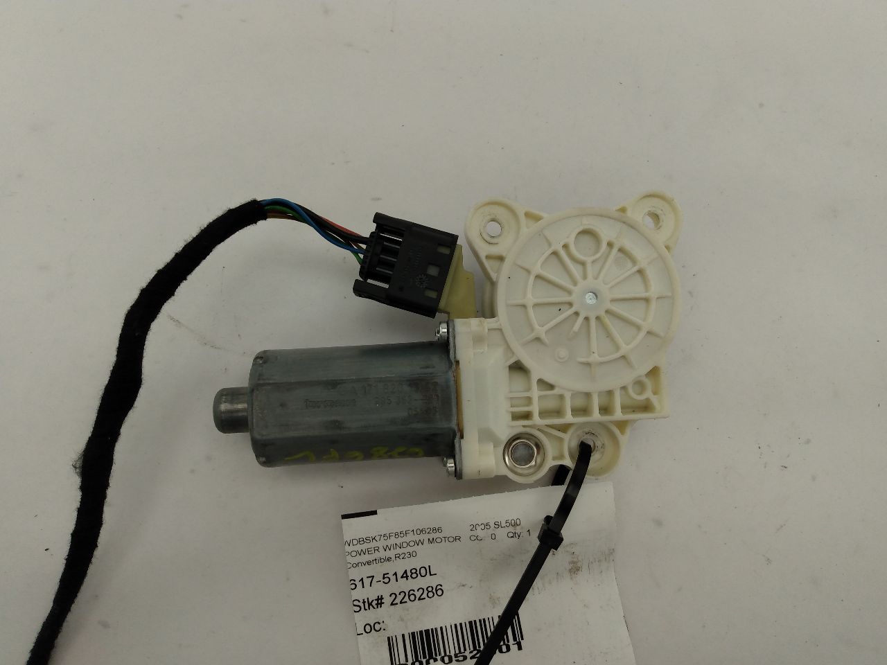 Mercedes SL500 Front Left Window Motor