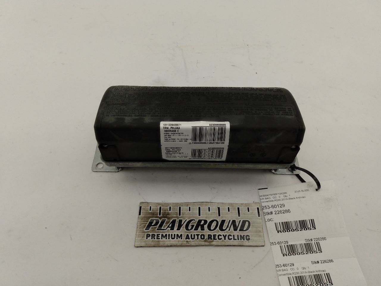 Mercedes SL500 Front Right Dash Air Bag