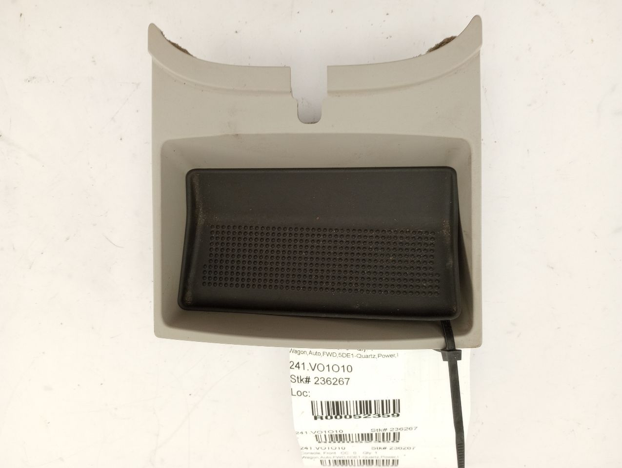 Volvo V50 Front Center Console Tray - 0