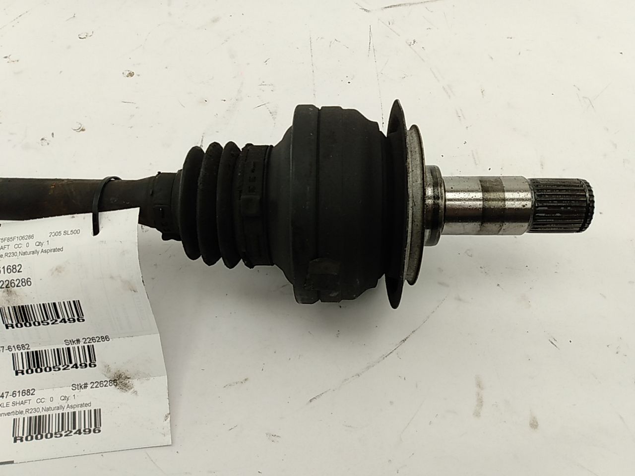 Mercedes SL500 Rear Right Axle Shaft