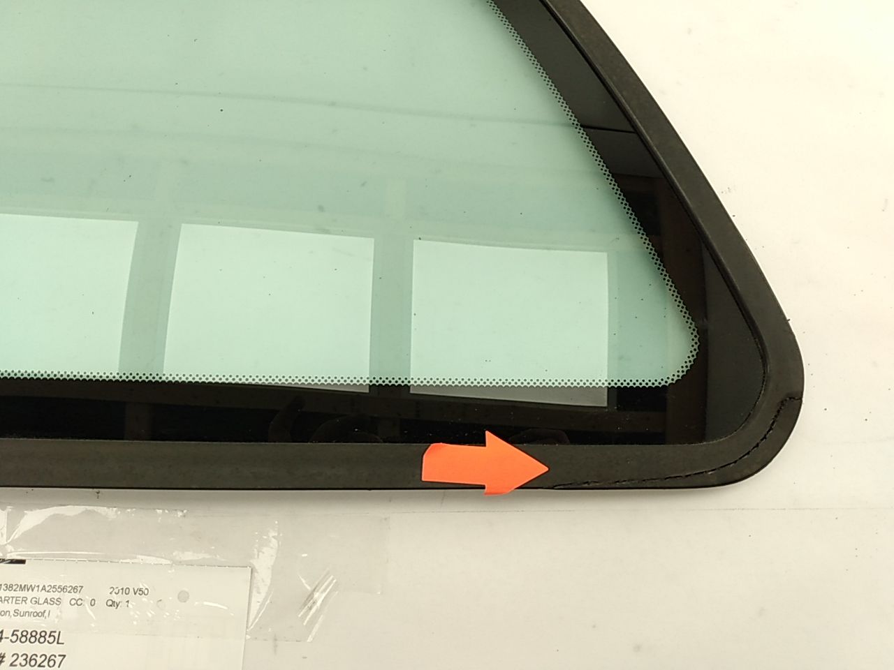 Volvo V50 Rear Left Quarter Glass