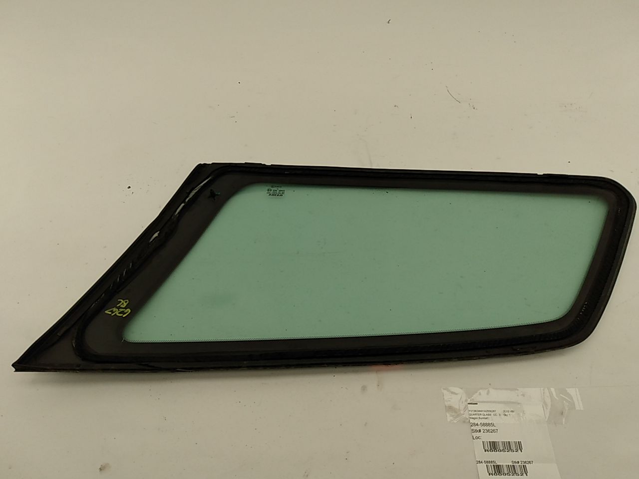 Volvo V50 Rear Left Quarter Glass