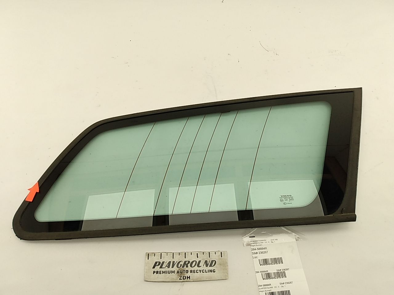 Volvo V50 Rear Right Quarter Glass