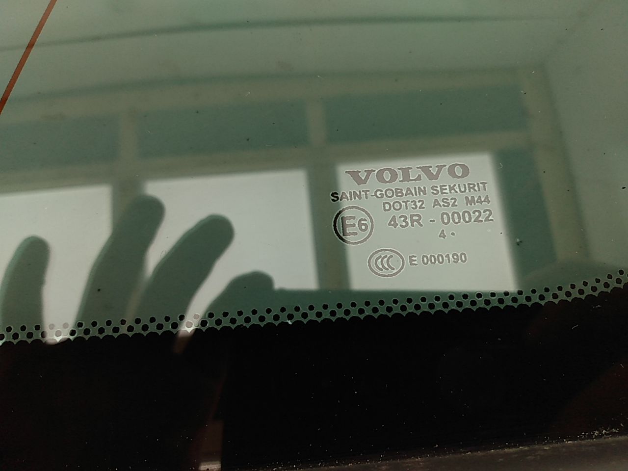 Volvo V50 Rear Left Quarter Glass