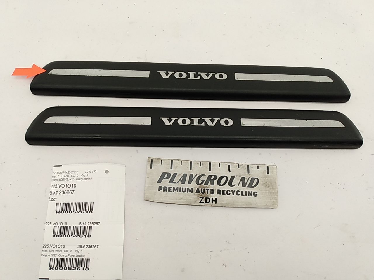 Volvo V50 Pair Of Front Door Scuff Plates