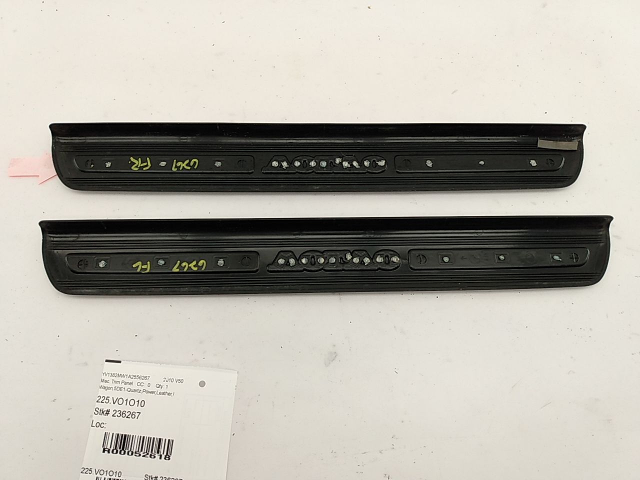 Volvo V50 Pair Of Front Door Scuff Plates