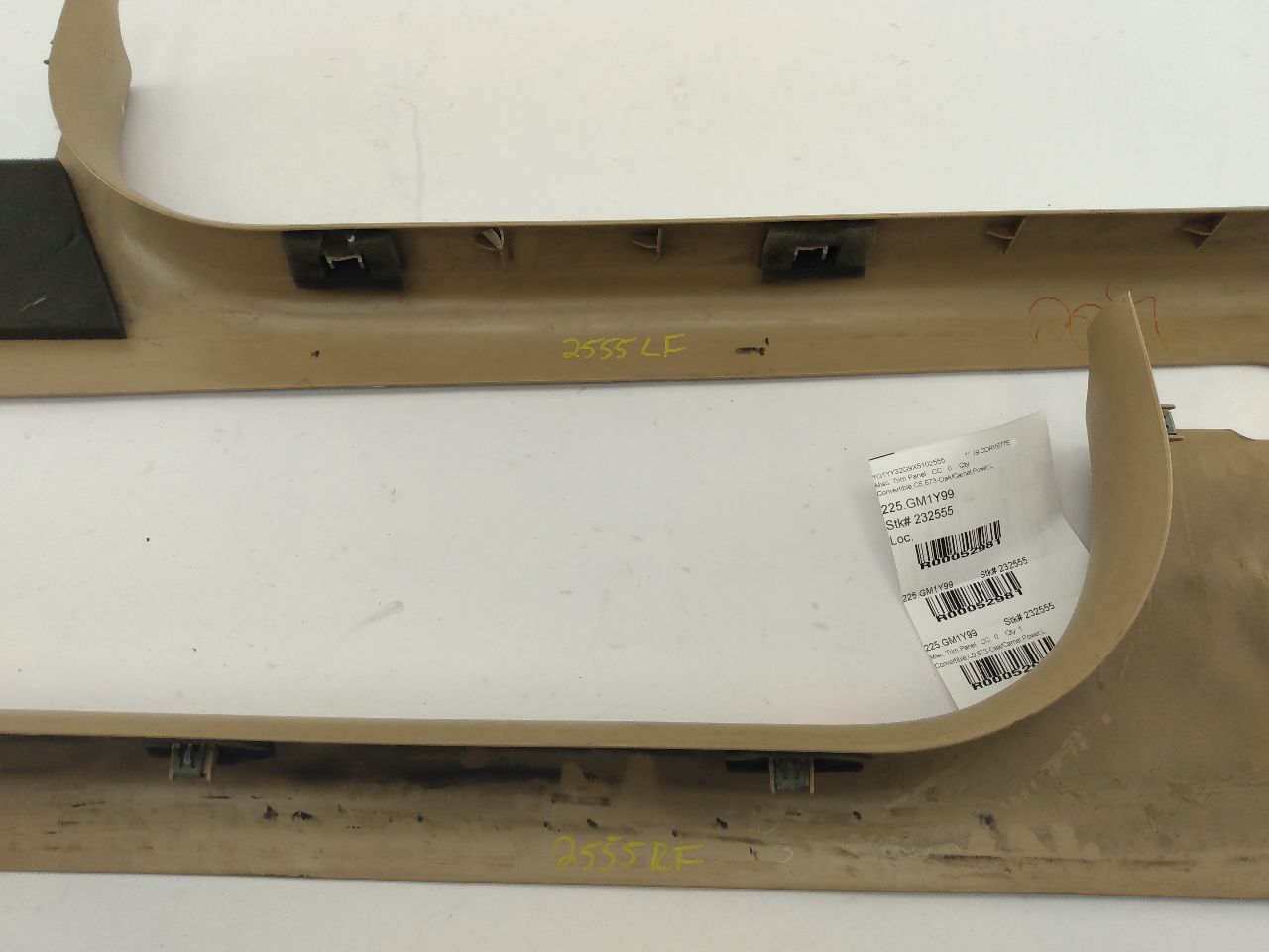 Chevrolet Corvette Pair Of Door Sill Kick Panels