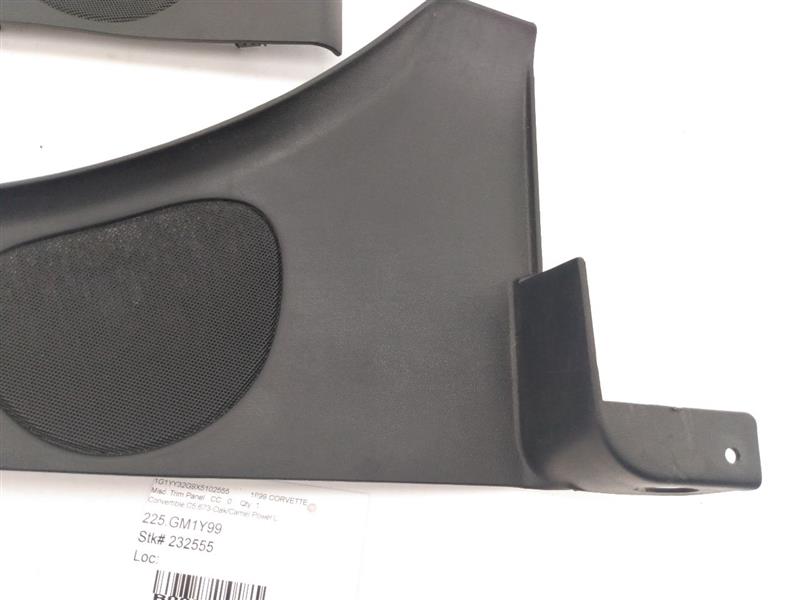 Chevrolet Corvette Pair Of Rear Speaker Cover Trim