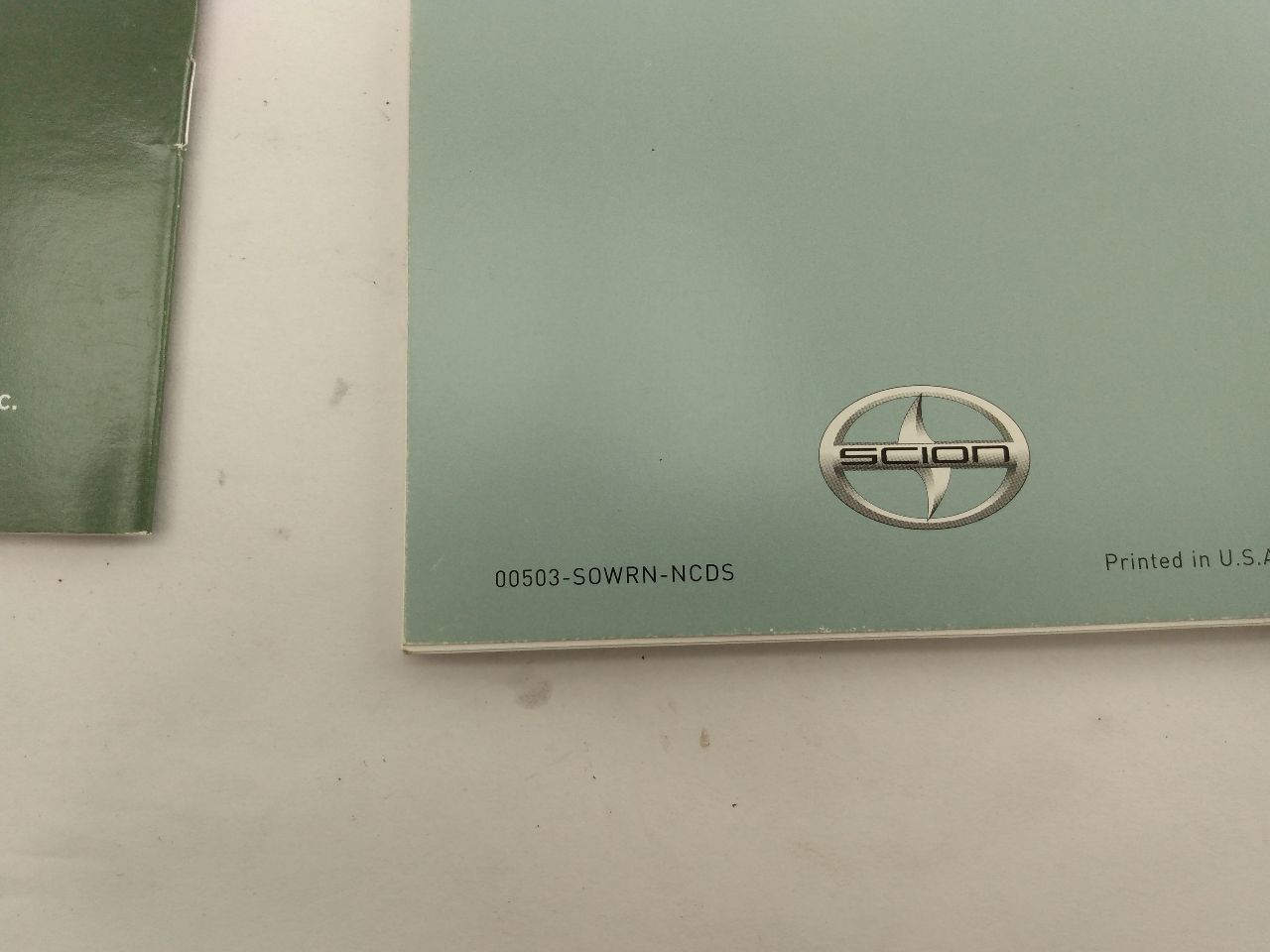 Scion TC Owners Manual