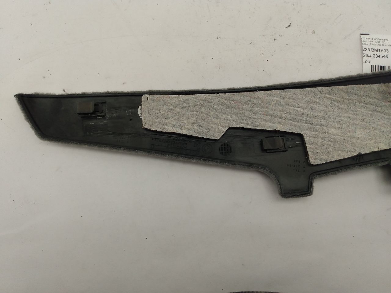 BMW 525I Pair Of Center Console Side Trim