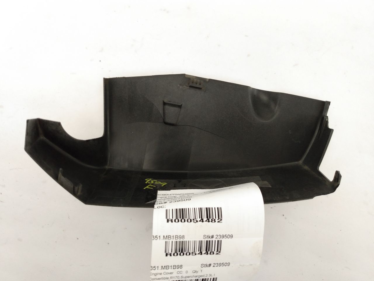 Mercedes SLK230 Engine Cowl Cover