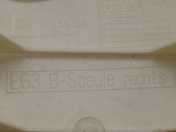 BMW 650I Rear Right B Pillar