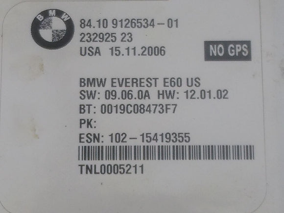 BMW 650I Bluetooth Control Module