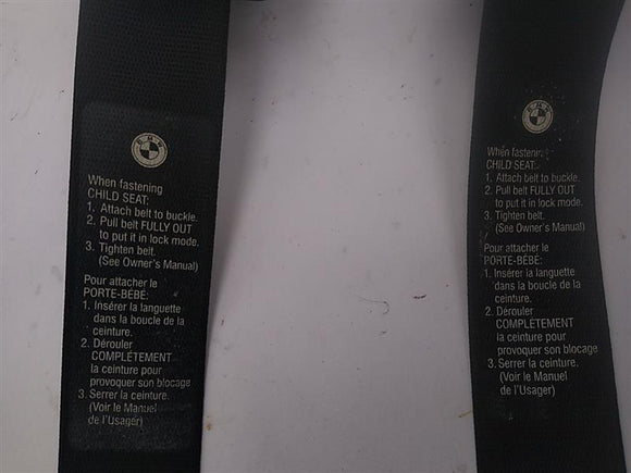 BMW 650I Pair Of Rear Seat Belt Retractors