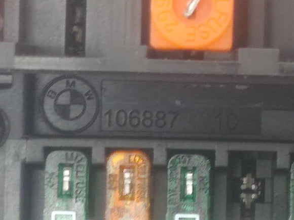 BMW 650I Front Right Fuse Box