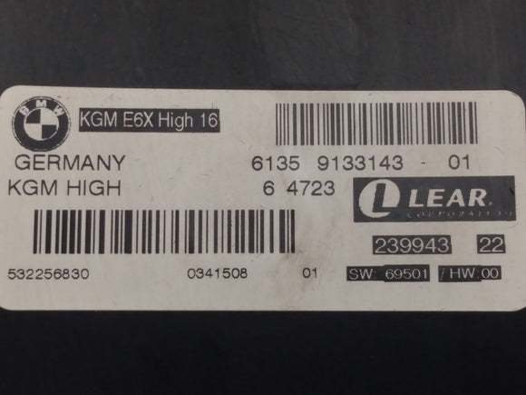BMW 650I Body Gateway Control Module