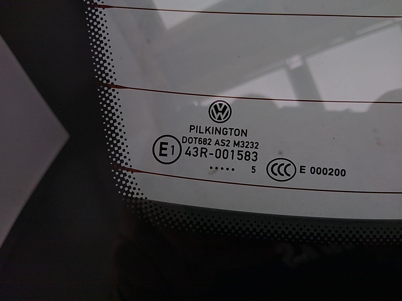 Volkswagen Eos Rear Glass
