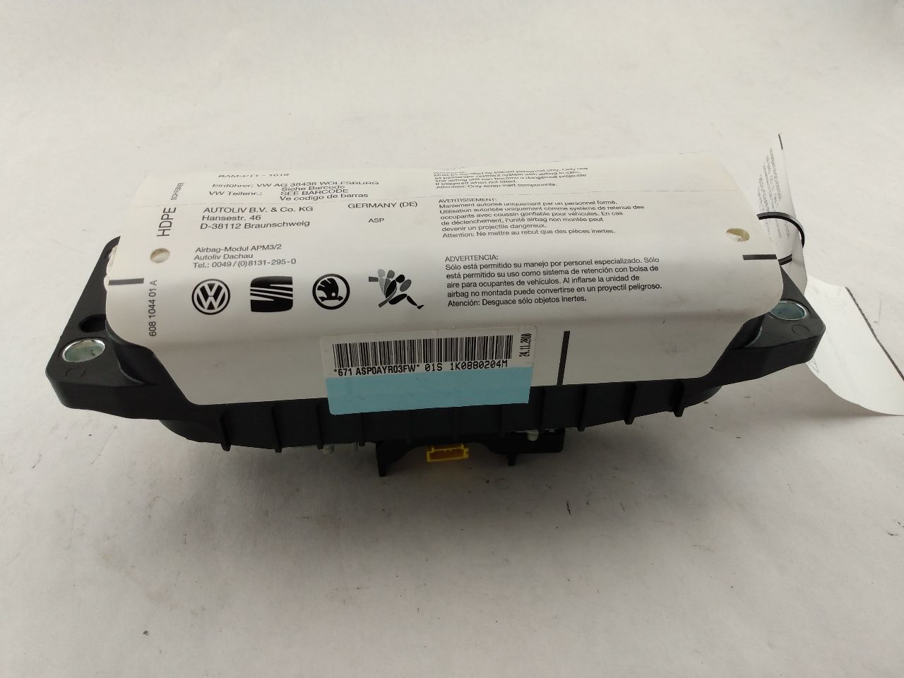 Volkswagen Eos Front Right Dashboard Air Bag