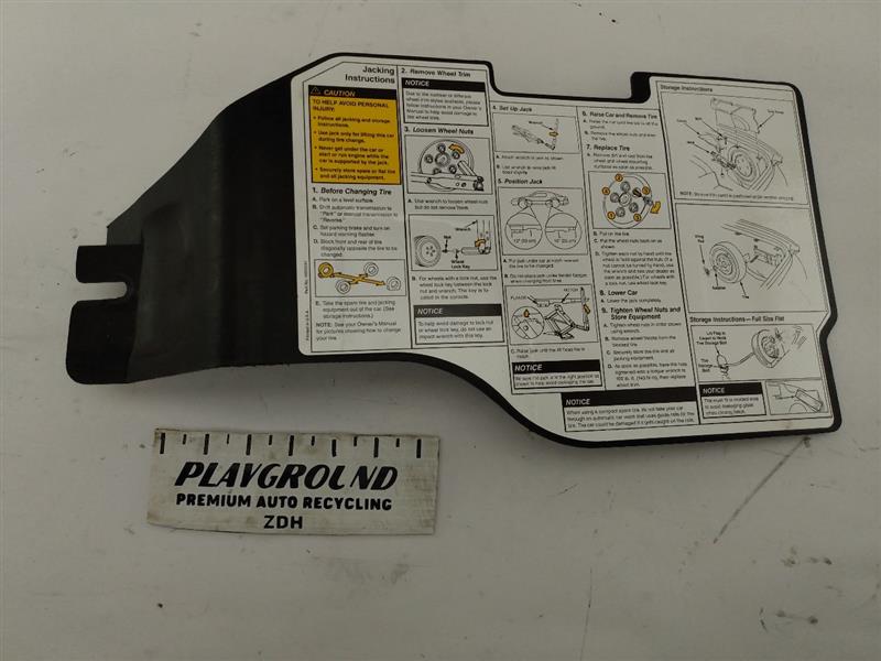Chevrolet Camaro Rear Jack Cover Trim | Playground PAR