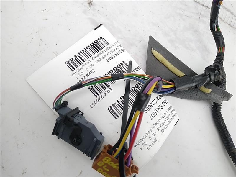 Saab 9-3 Rear Left Door Wire Harness