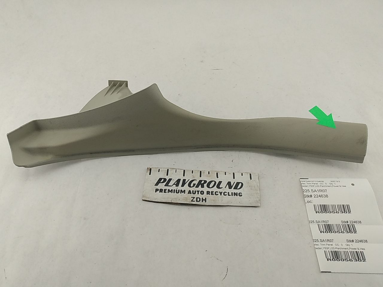 Saab 9-3 Rear Right Lower Kick Trim