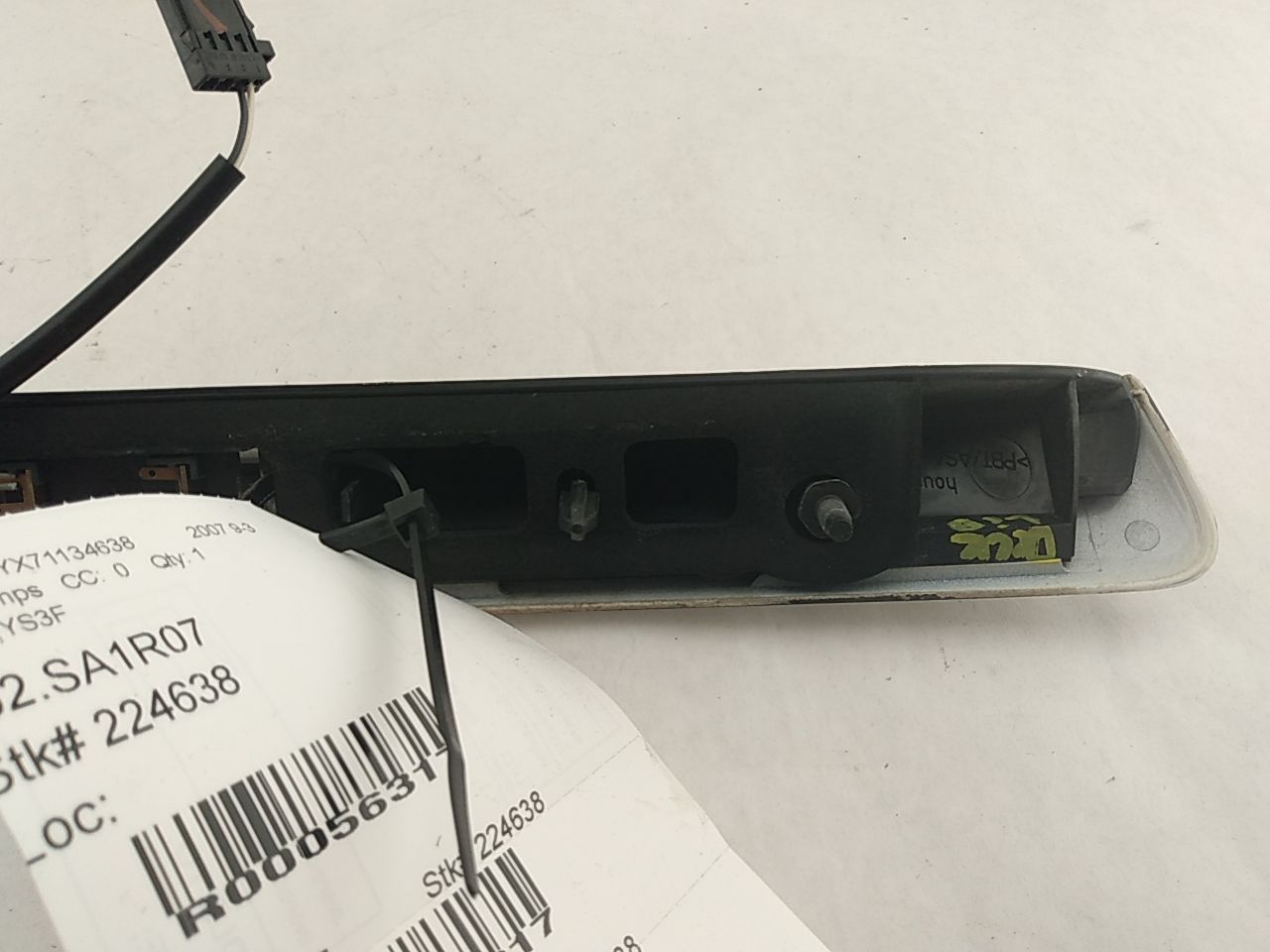 Saab 9-3 License Plate Light Trim