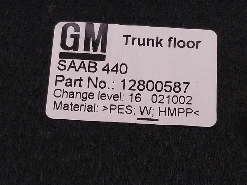 Saab 9-3 Trunk Carpet Cover