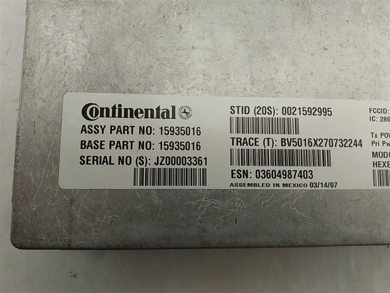 Saab 9-3 Onstar Communication Control Module