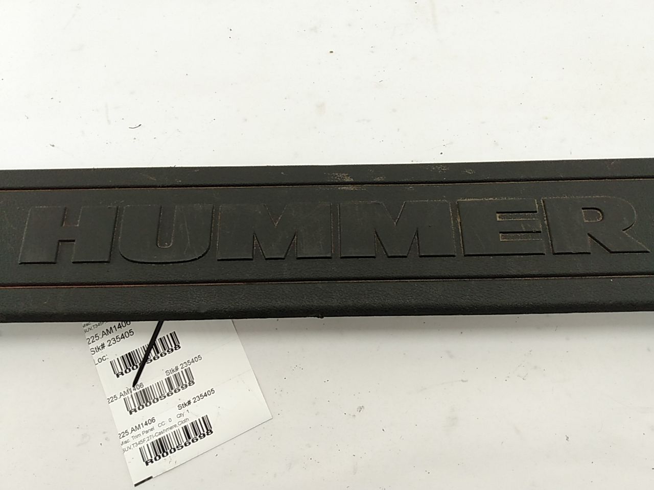 Hummer H3 Rear Trunk Door Sill Plate