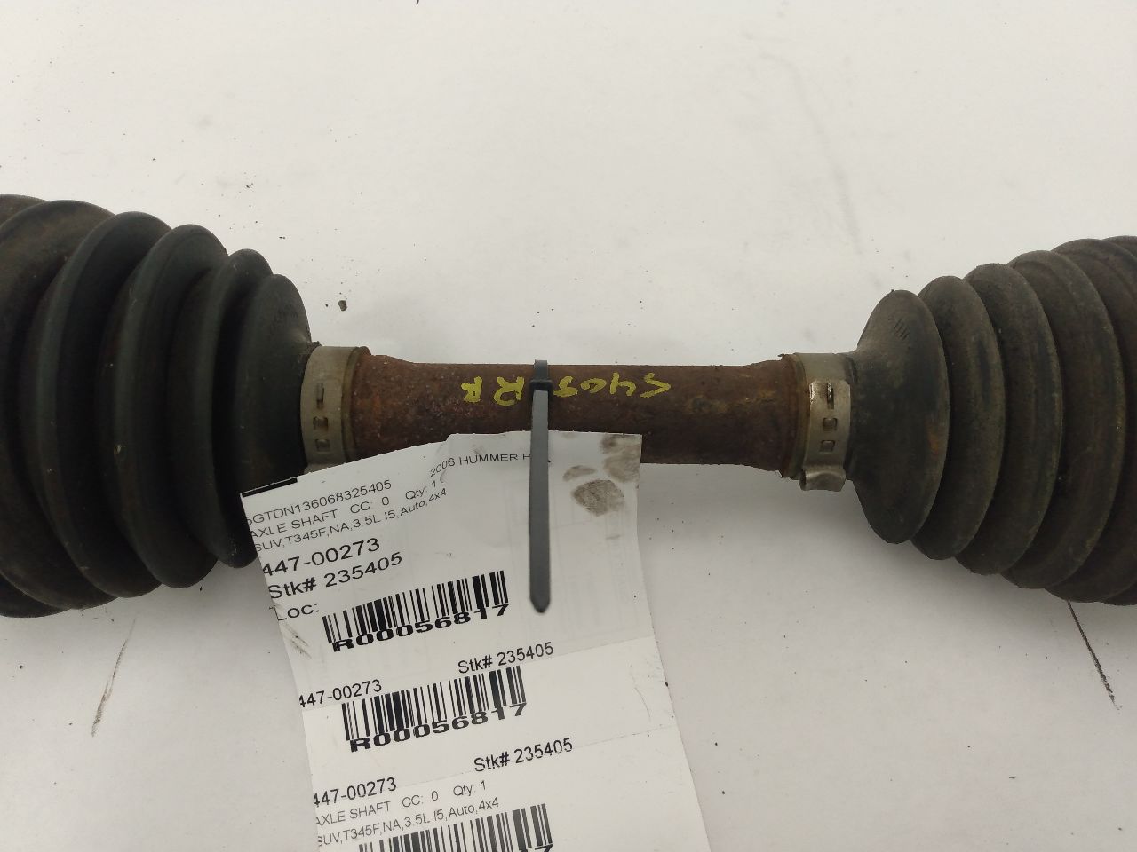 Hummer H3 Front Right Axle Shaft